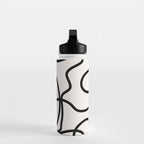 Mid Century Modern Print Black And White Abstract Wall Art Brush Strokes Lines Shapes Abstract Decor Water Bottle Gallery Image 3