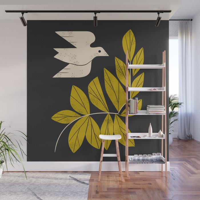 Dove and Branch Wall Mural Gallery Image 1