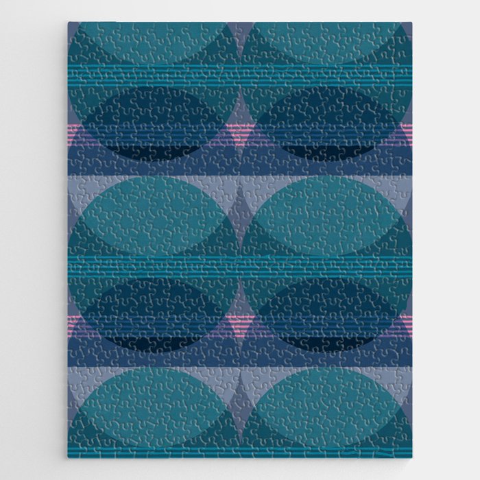 Abstraction_BLUE_LANDSCAPE_MOONLIGHT_NATURE_POP_ART_)521A Jigsaw Puzzle Gallery Image 1