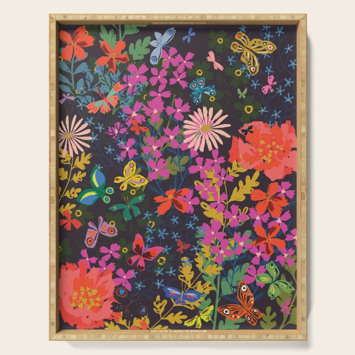 Midnight Garden Serving Tray Gallery Image 1