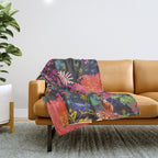 Midnight Garden Throw Blanket Gallery Image 1