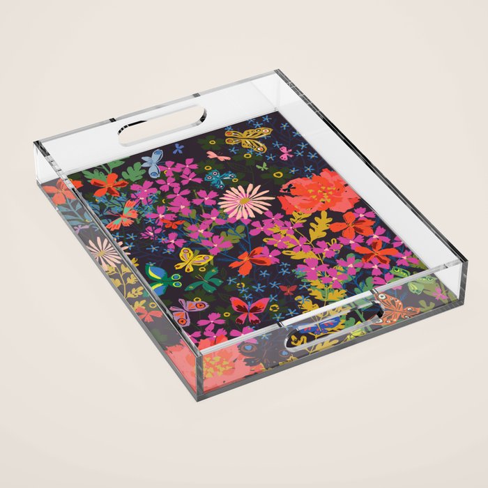 Midnight Garden Acrylic Tray Gallery Image 1