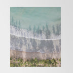 Turquoise water | Tropical travel photography | The Dominican Republic Throw Blanket Gallery Image 2