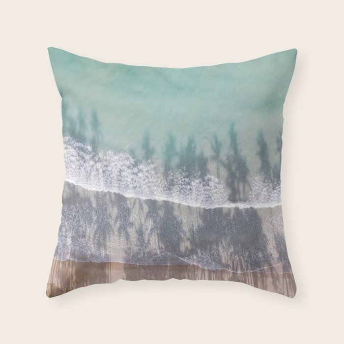 Turquoise water | Tropical travel photography | The Dominican Republic Throw Pillow Gallery Image 6