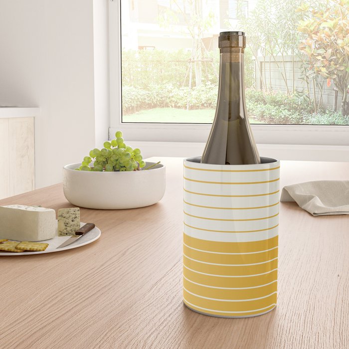 Two Tone Line Curvature LXXXIII Wine Chiller Gallery Image 4