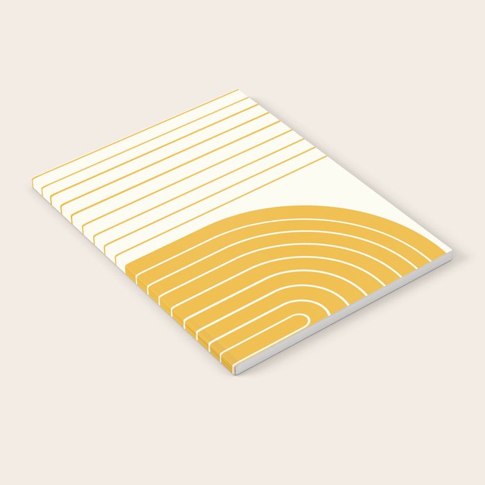 Two Tone Line Curvature LXXXIII Notebook Gallery Image 1