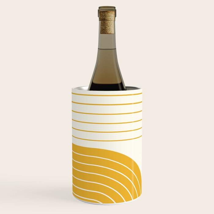 Two Tone Line Curvature LXXXIII Wine Chiller Gallery Image 3