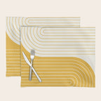 Two Tone Line Curvature LXXXIII Placemat Gallery Image 1
