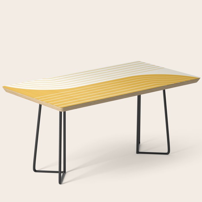 Two Tone Line Curvature LXXXIII Coffee Table Gallery Image 1