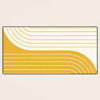 Two Tone Line Curvature LXXXIII Desk Mat Gallery Image 3