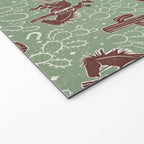 Cowboys and Cacti - sage Welcome Mat Gallery Image 2