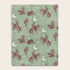 Cowboys and Cacti - sage Notebook Gallery Image 4