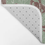 Cowboys and Cacti - sage Bath Mat Gallery Image 2