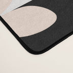 Black and White Checkered Daisy pattern  Desk Mat Gallery Image 4