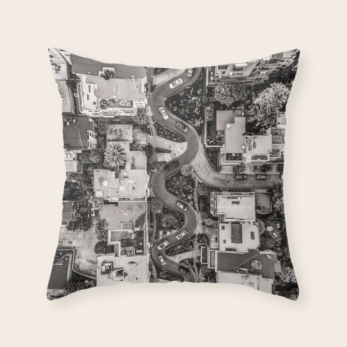 Lombard Street, San Francisco Throw Pillow Gallery Image 6