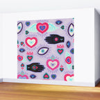 Milagro love heart - Lavender Wall Mural Gallery Image 2