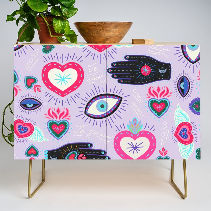 Milagro love heart - Lavender Credenza Gallery Image 1