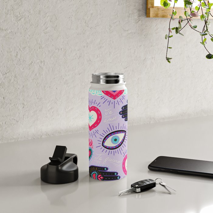 Milagro love heart - Lavender Water Bottle Gallery Image 4
