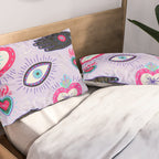 Milagro love heart - Lavender Pillow Sham Gallery Image 2