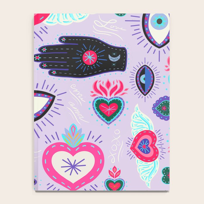 Milagro love heart - Lavender Notebook Gallery Image 4
