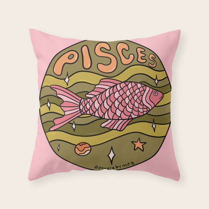 2020 Pisces Throw Pillow Gallery Image 6