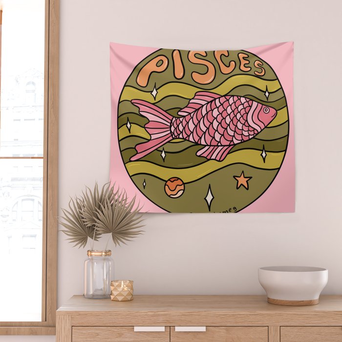 2020 Pisces Wall Tapestry Gallery Image 2