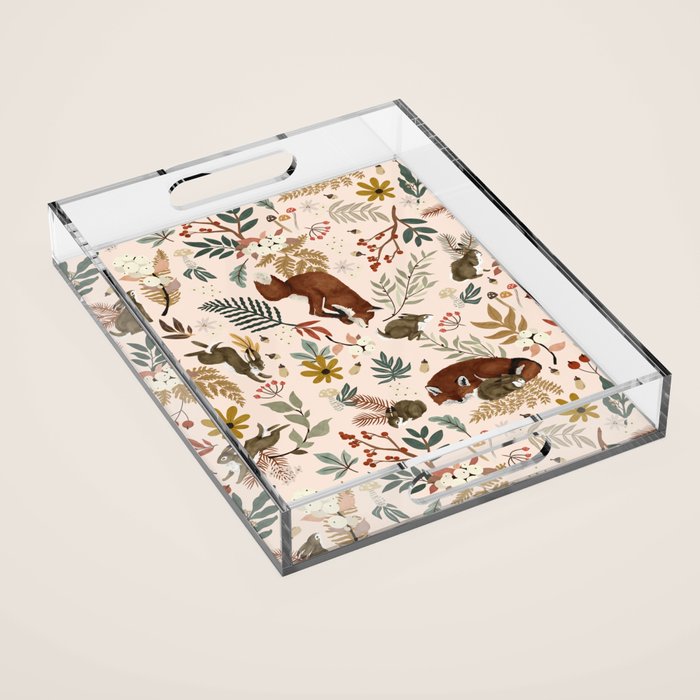 Animals winter wild nature 63 Acrylic Tray Gallery Image 1