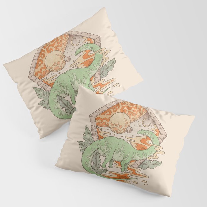 Aeon Archway: Apatosaurus | Dinosaur Science Fiction Art Pillow Sham Gallery Image 3