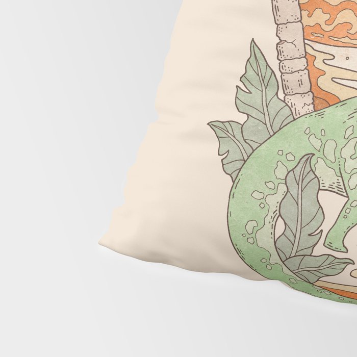 Aeon Archway: Apatosaurus | Dinosaur Science Fiction Art Pillow Sham Gallery Image 4