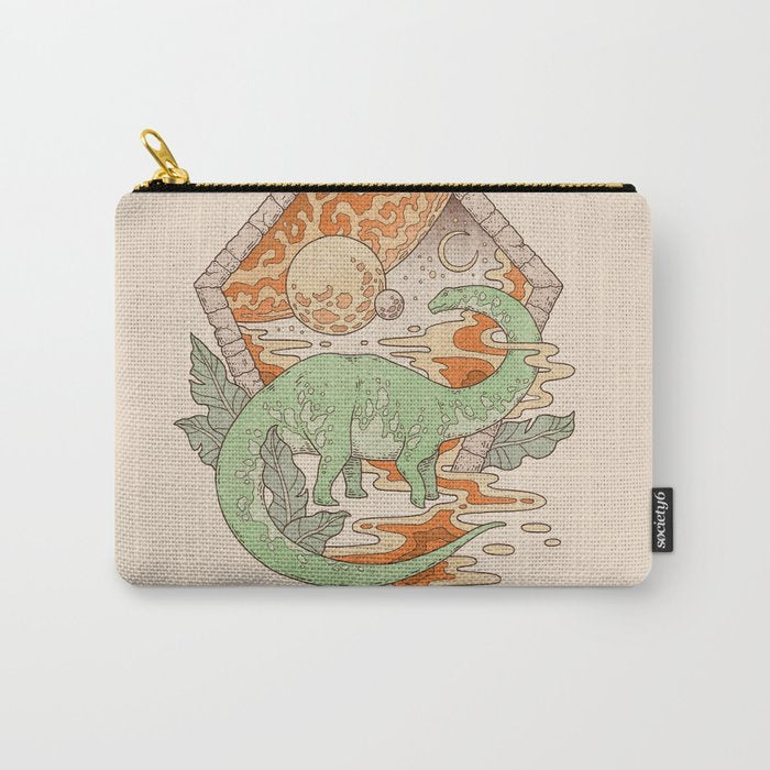Aeon Archway: Apatosaurus | Dinosaur Science Fiction Art Carry All Pouch Gallery Image 1