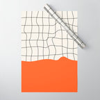 Flamingo Drip | Warp Grid: Off-White Day Edition Wrapping Paper Gallery Image 1