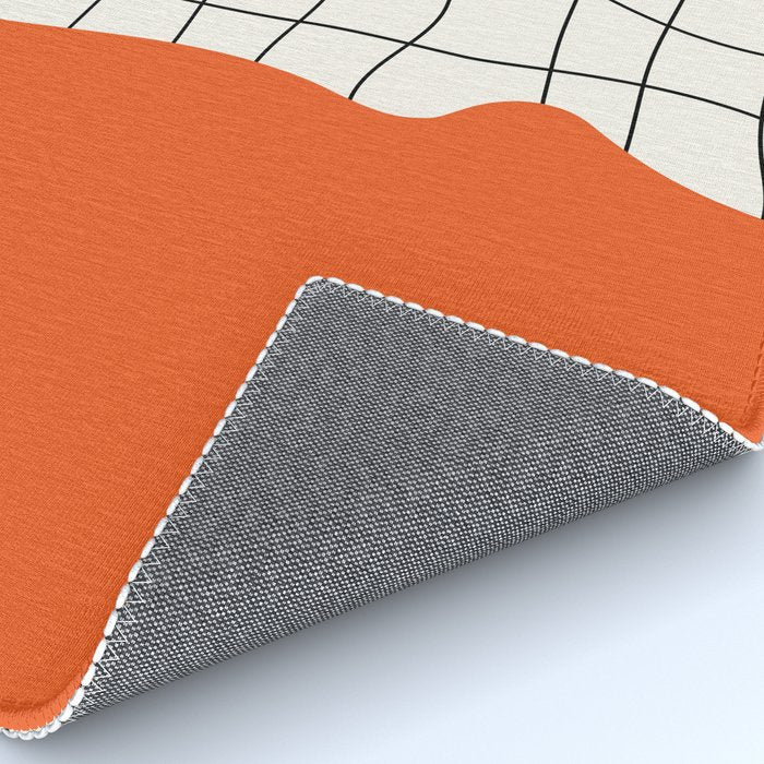 Flamingo Drip | Warp Grid: Off-White Day Edition Rug Gallery Image 4