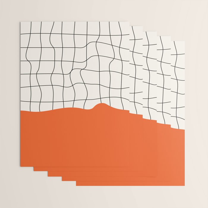 Flamingo Drip | Warp Grid: Off-White Day Edition Wrapping Paper Gallery Image 3