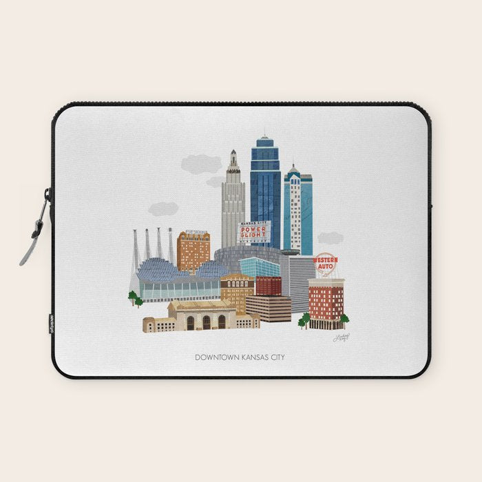 Kansas City Skyline Laptop Sleeve Gallery Image 1