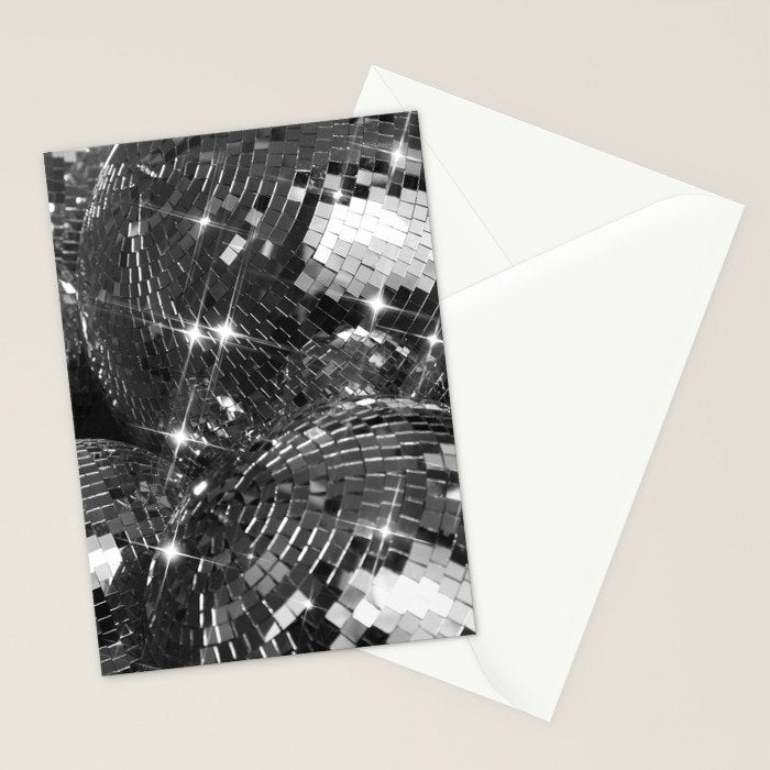 Festive Disco Balls - Home Decor Glam Art Print Holiday Party  Stationery Card Gallery Image 2