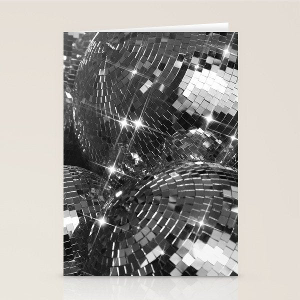 Festive Disco Balls - Home Decor Glam Art Print Holiday Party  Stationery Card Gallery Image 2