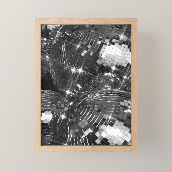 Festive Disco Balls - Home Decor Glam Art Print Holiday Party  Mini Art Print Gallery Image 1