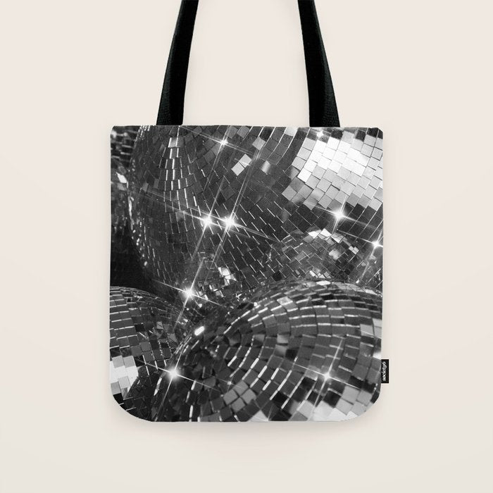 Festive Disco Balls - Home Decor Glam Art Print Holiday Party  Tote Bag Gallery Image 1