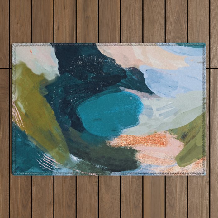 Joy In The Waiting | Abstract Outdoor Rug Gallery Image 1