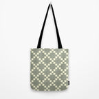 Diamond Quilted Plaid pattern black and white Tote Bag Gallery Image 2