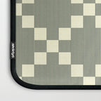 Diamond Quilted Plaid pattern black and white Laptop Sleeve Gallery Image 3