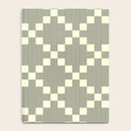 Diamond Quilted Plaid pattern black and white Notebook Gallery Image 4