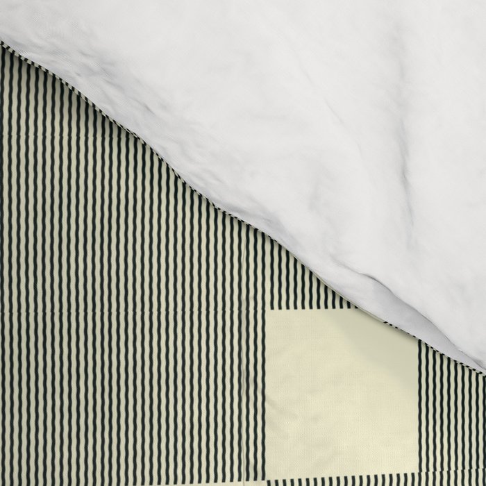 Diamond Quilted Plaid pattern black and white Comforter Gallery Image 4