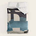 Modern Abstract Shapes 102 Duvet Cover Gallery Image 6