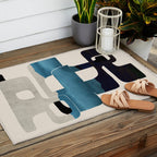 Modern Abstract Shapes 102 Outdoor Rug Gallery Image 2