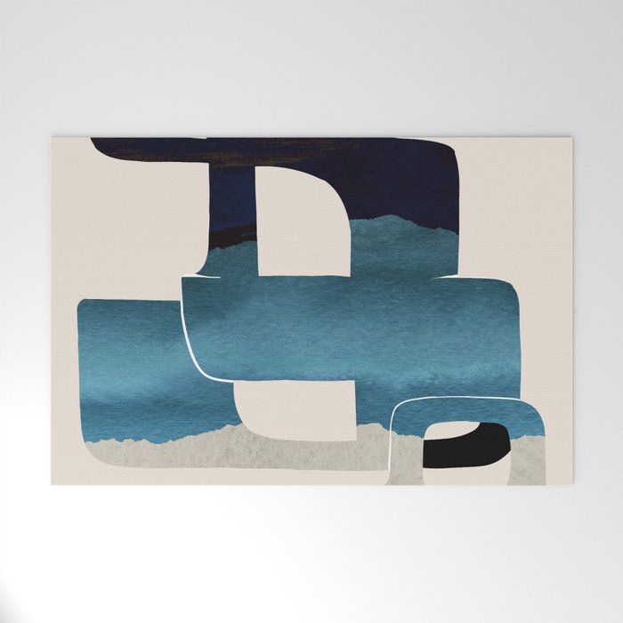 Modern Abstract Shapes 102 Welcome Mat Gallery Image 1