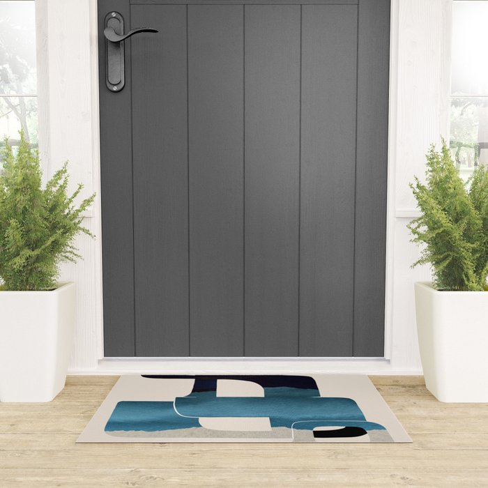 Modern Abstract Shapes 102 Welcome Mat Gallery Image 3