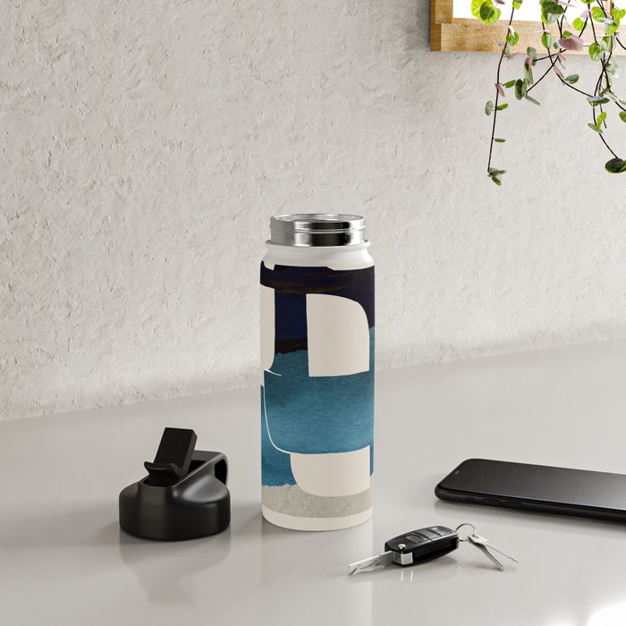 Modern Abstract Shapes 102 Water Bottle Gallery Image 4