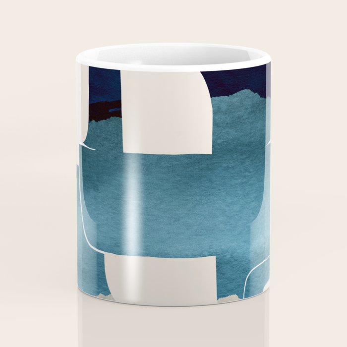 Modern Abstract Shapes 102 Coffee Mug Gallery Image 4