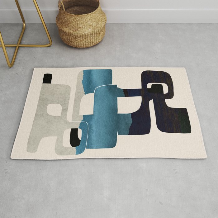 Modern Abstract Shapes 102 Rug Gallery Image 1